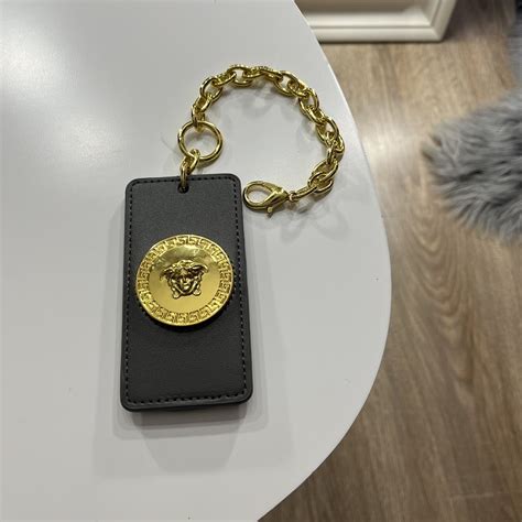 versace luggage tag